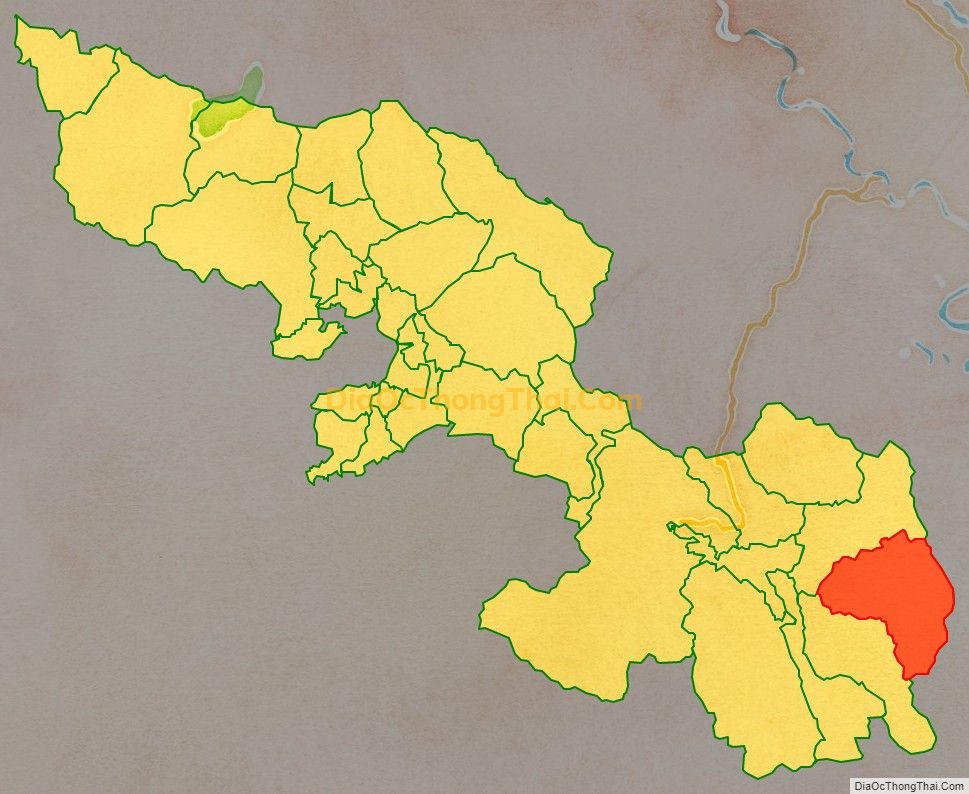 Bản đồ vị trí và địa giới hành chính Xã Bình Thuận, huyện Văn Chấn