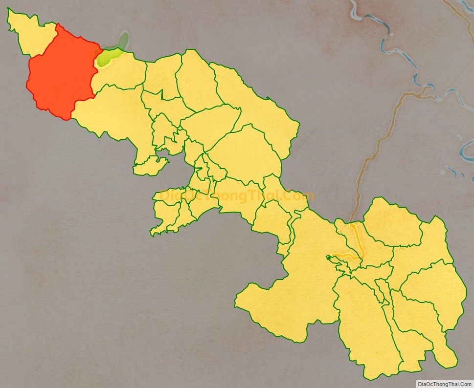 Bản đồ vị trí và địa giới hành chính Xã Nậm Búng, huyện Văn Chấn