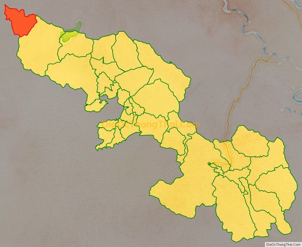 Bản đồ vị trí và địa giới hành chính Xã Tú Lệ, huyện Văn Chấn
