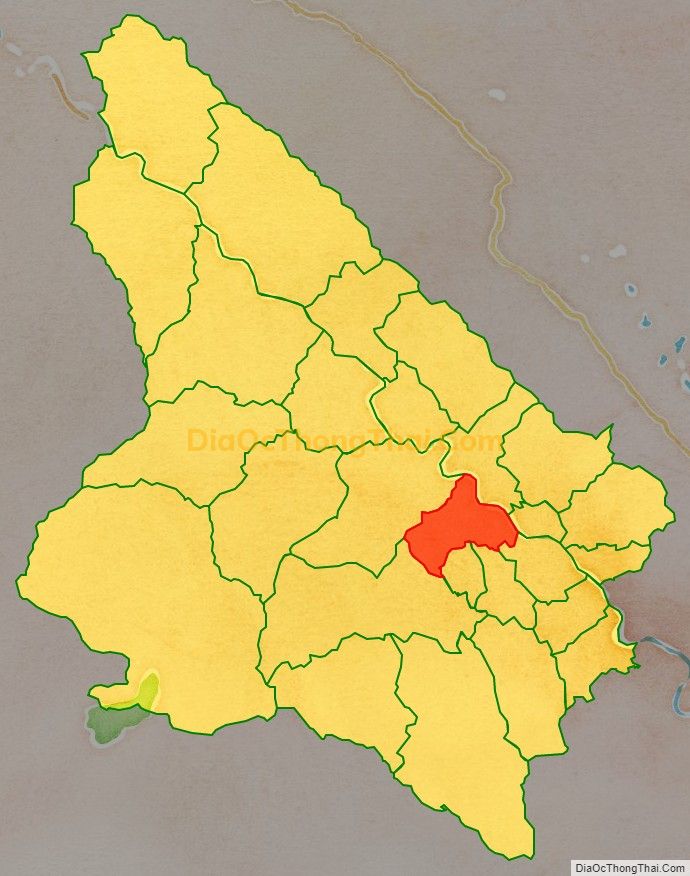 Bản đồ vị trí và địa giới hành chính Xã An Thịnh, huyện Văn Yên