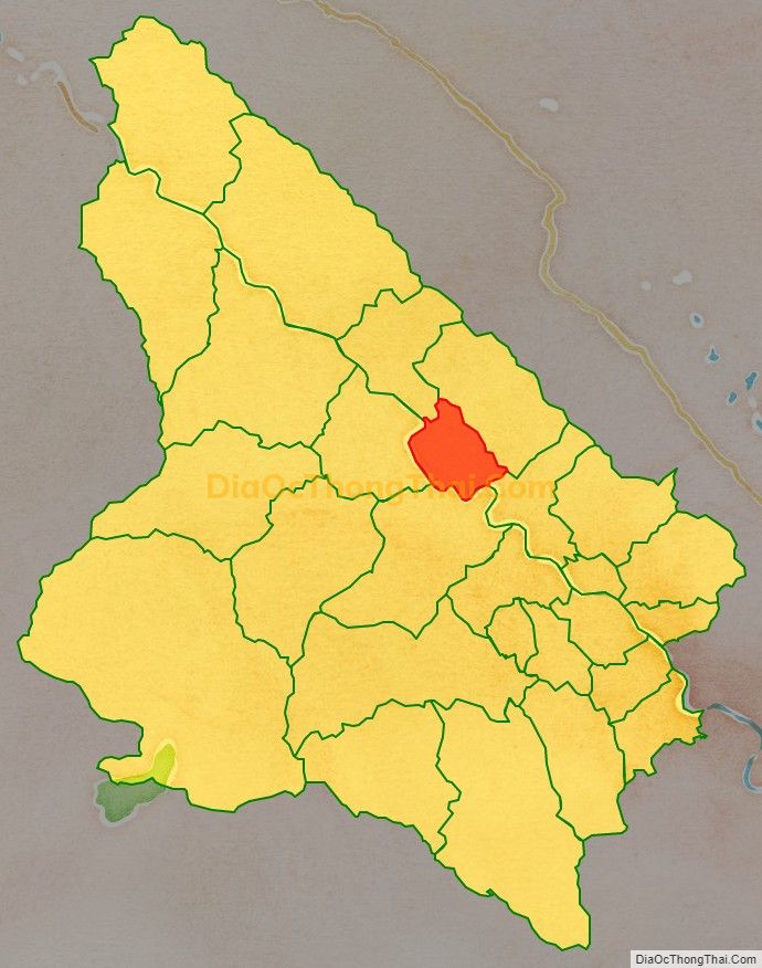 Bản đồ vị trí và địa giới hành chính Xã Đông Cuông, huyện Văn Yên