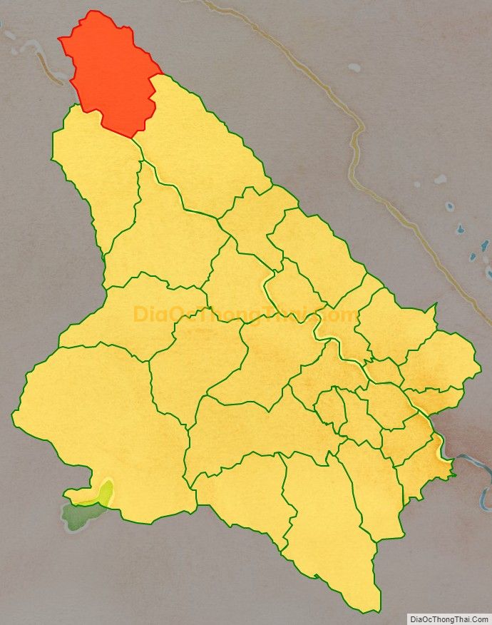 Bản đồ vị trí và địa giới hành chính Xã Lang Thíp, huyện Văn Yên