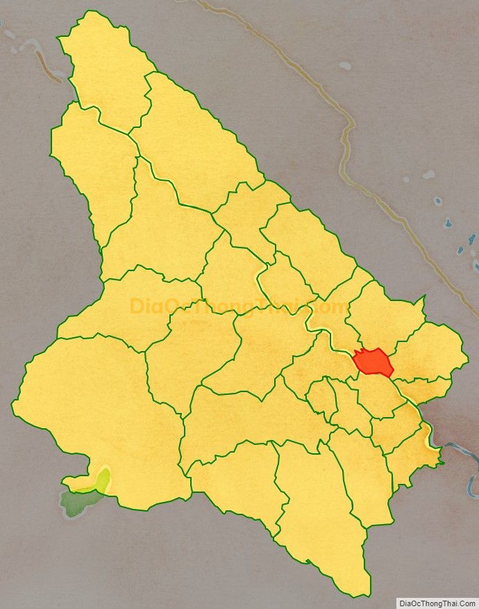 Bản đồ vị trí và địa giới hành chính Thị trấn Mậu A, huyện Văn Yên