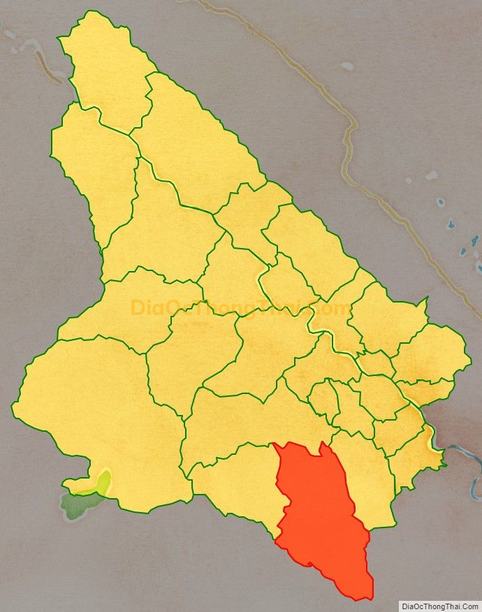 Bản đồ vị trí và địa giới hành chính Xã Mỏ Vàng, huyện Văn Yên