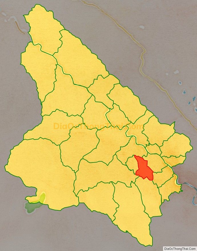 Bản đồ vị trí và địa giới hành chính Xã Yên Phú, huyện Văn Yên