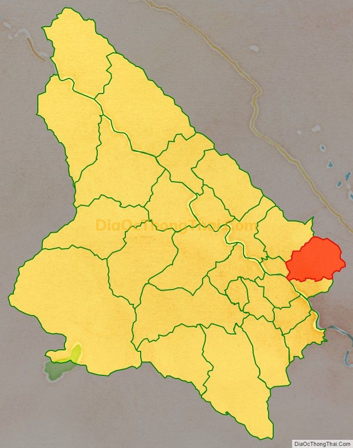 Bản đồ vị trí và địa giới hành chính Xã Yên Thái, huyện Văn Yên