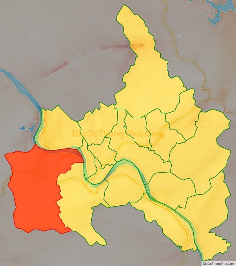 Bản đồ vị trí và địa giới hành chính Xã Âu Lâu, thành phố Yên Bái