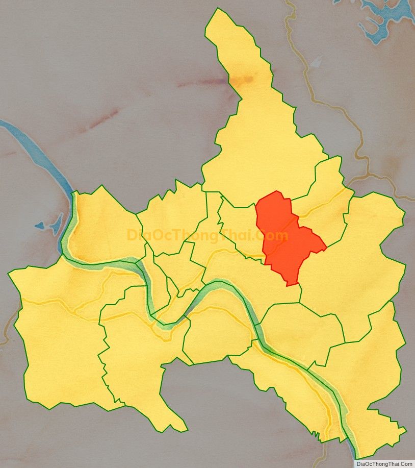 Bản đồ vị trí và địa giới hành chính Phường Đồng Tâm, thành phố Yên Bái