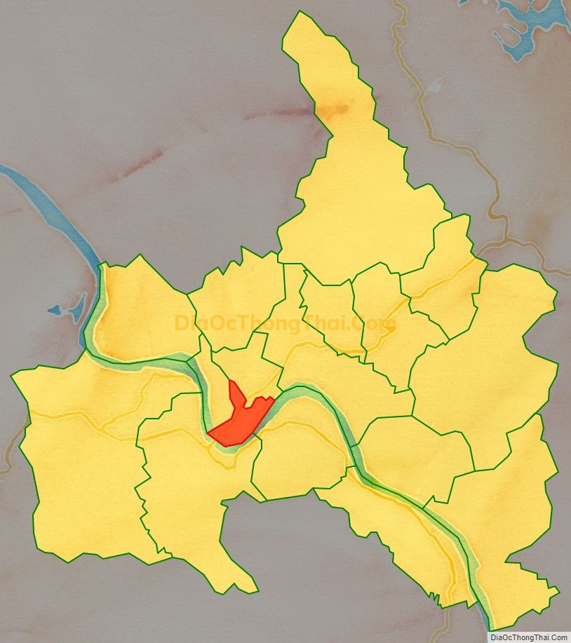 Bản đồ vị trí và địa giới hành chính Phường Hồng Hà, thành phố Yên Bái
