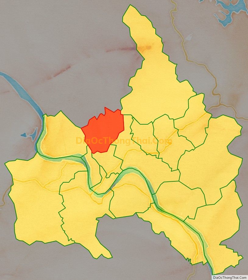 Bản đồ vị trí và địa giới hành chính Phường Nam Cường, TP Yên Bái