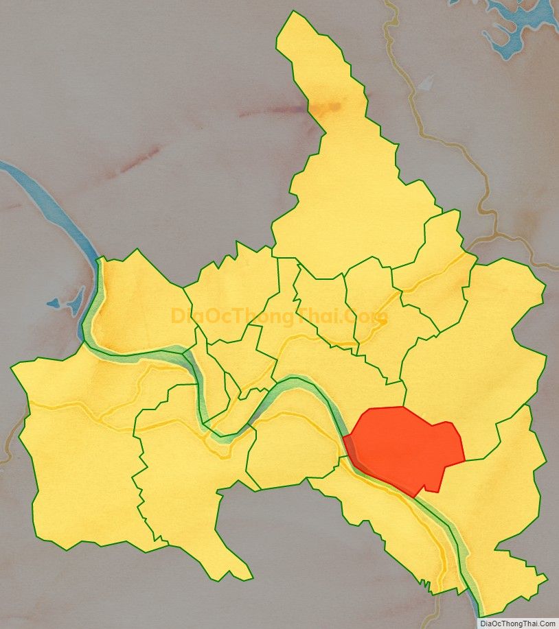 Bản đồ vị trí và địa giới hành chính Xã Văn Phú, thành phố Yên Bái