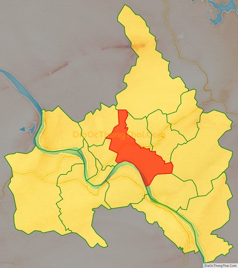 Bản đồ vị trí và địa giới hành chính Phường Yên Ninh, TP Yên Bái