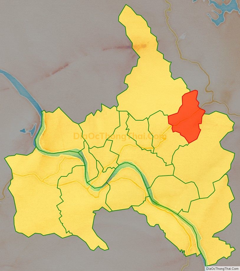 Bản đồ vị trí và địa giới hành chính Phường Yên Thịnh, thành phố Yên Bái