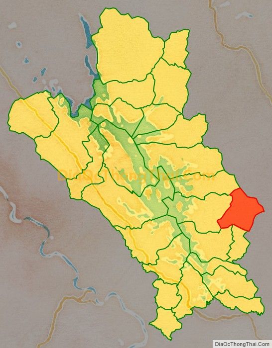 Bản đồ vị trí và địa giới hành chính Xã Bạch Hà, huyện Yên Bình