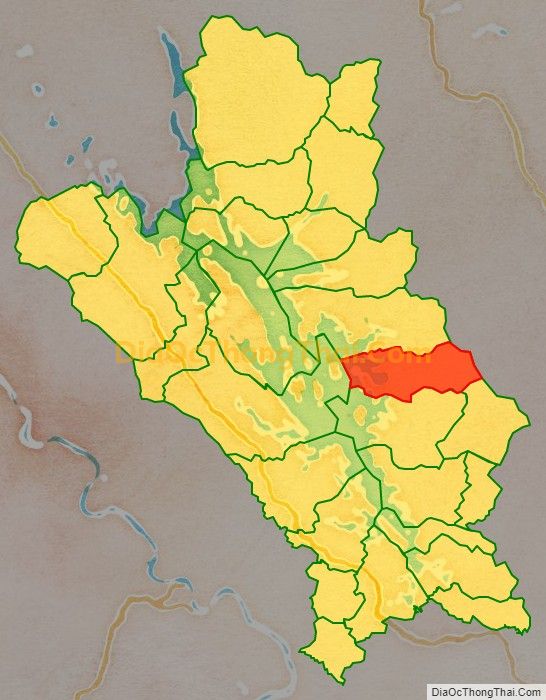 Bản đồ vị trí và địa giới hành chính Xã Phúc An, huyện Yên Bình