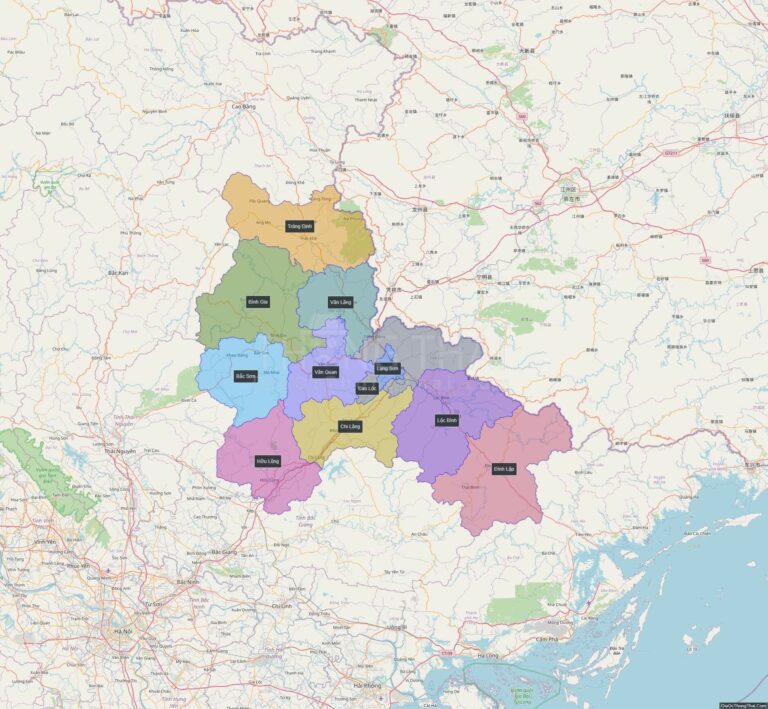 Bản đồ hành chính Lạng Sơn