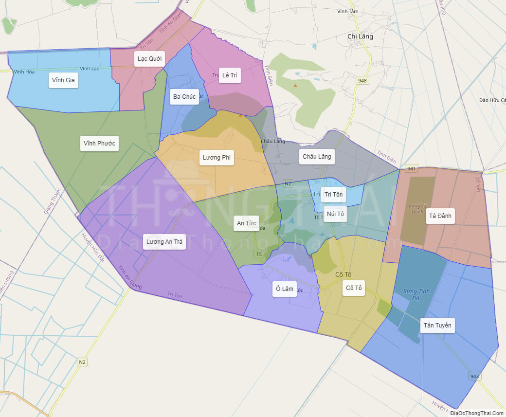 Tổng hợp bản đồ huyện tri tôn tỉnh an giang từ nhiều nguồn đáng tin cậy