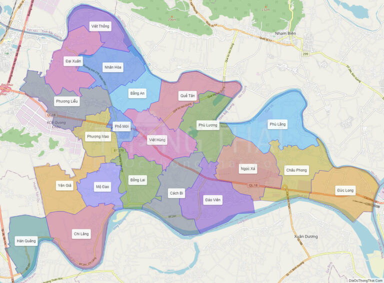 Bản đồ hành chính Huyện Quế Võ