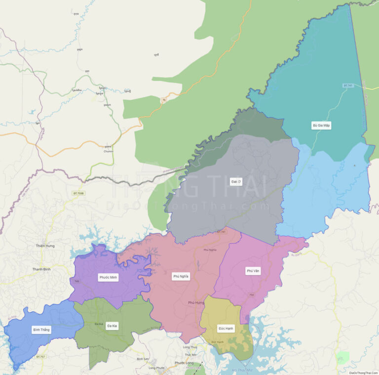 Bản đồ hành chính Huyện Bù Gia Mập