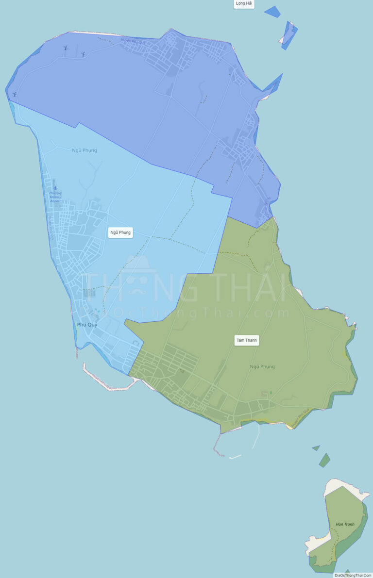 High-resolution political map of Phu Qui