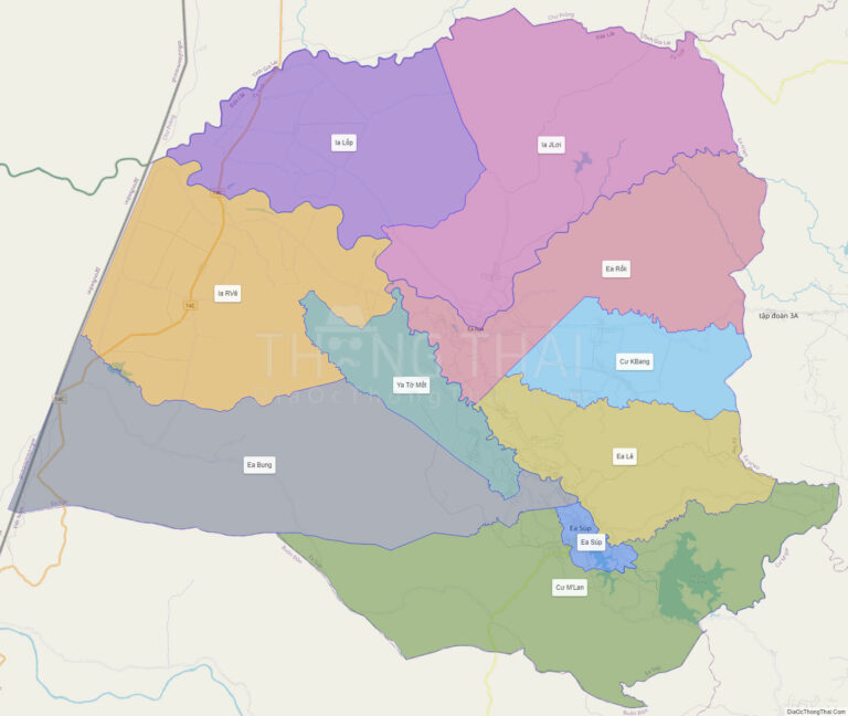 Bản đồ hành chính Huyện Ea Súp