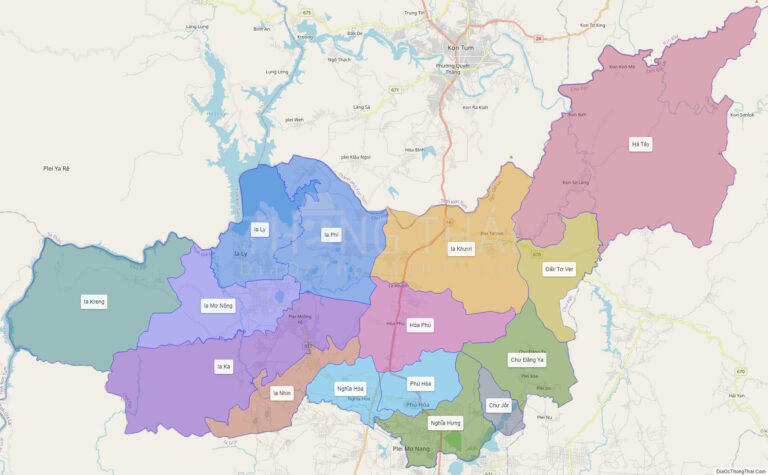 Bản đồ hành chính Huyện Chư Păh