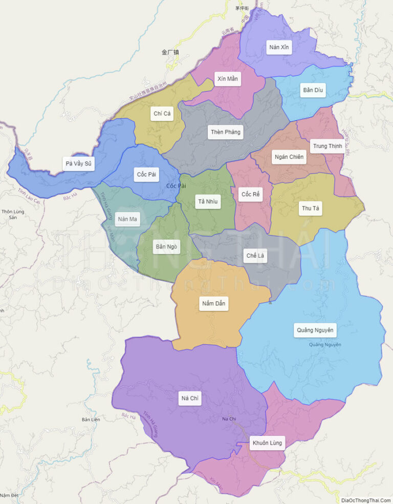 Bản đồ hành chính Huyện Xín Mần