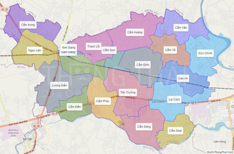 Bản đồ hành chính Huyện Cẩm Giàng