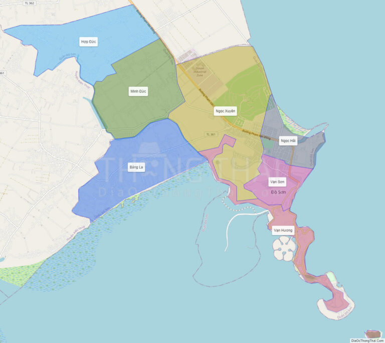 Bản đồ hành chính Quận Đồ Sơn