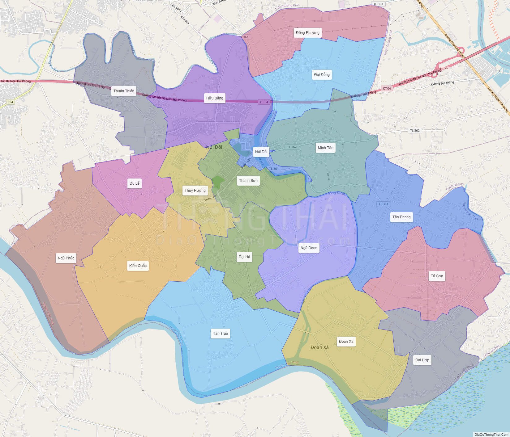 Bản đồ hành chính Kiến Thuỵ 2024 là một bản đồ thiết kế mới cập nhật thông tin chính xác về địa giới hành chính của địa phương, giúp cho người dân và địa phương tiếp cận thông tin một cách dễ dàng và thuận tiện.