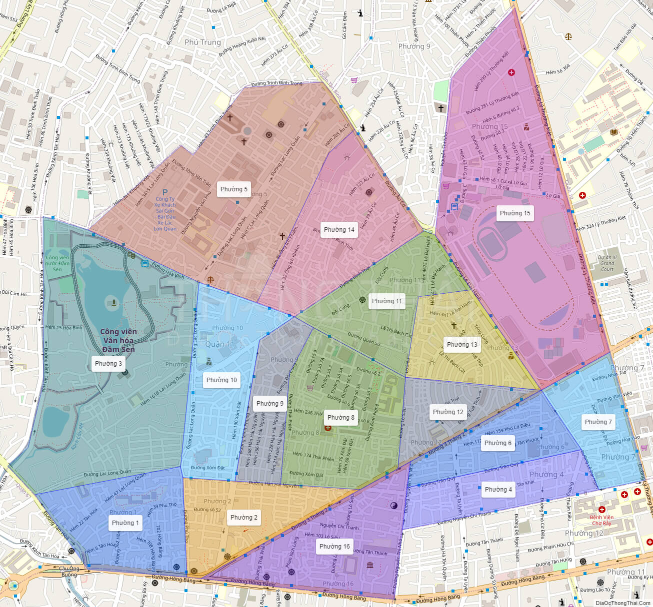 Bản đồ cập nhật quận 11 TPHCM năm 2024 mang đến cho bạn những thông tin mới nhất về địa bàn quận