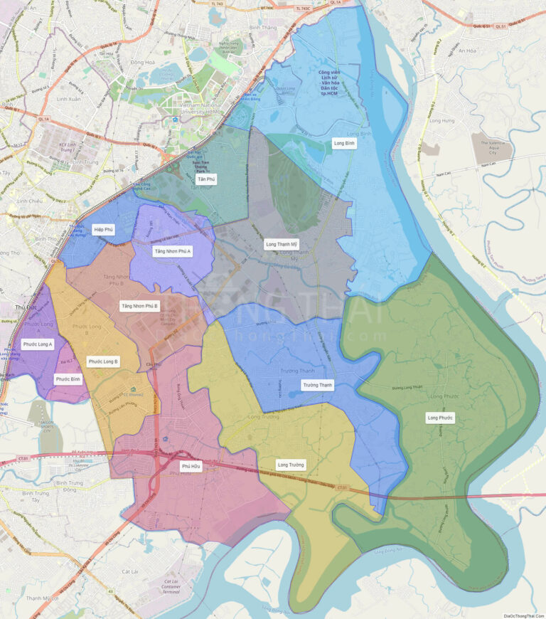 High-resolution political map of District 9