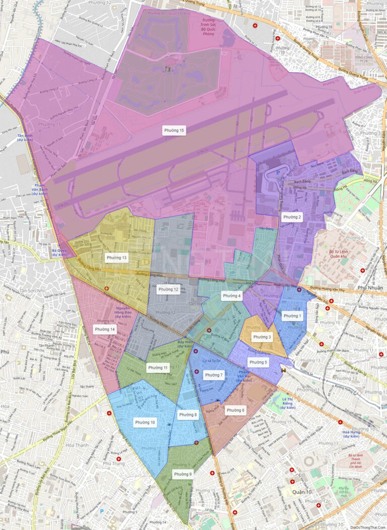 High-resolution political map of Tan Binh