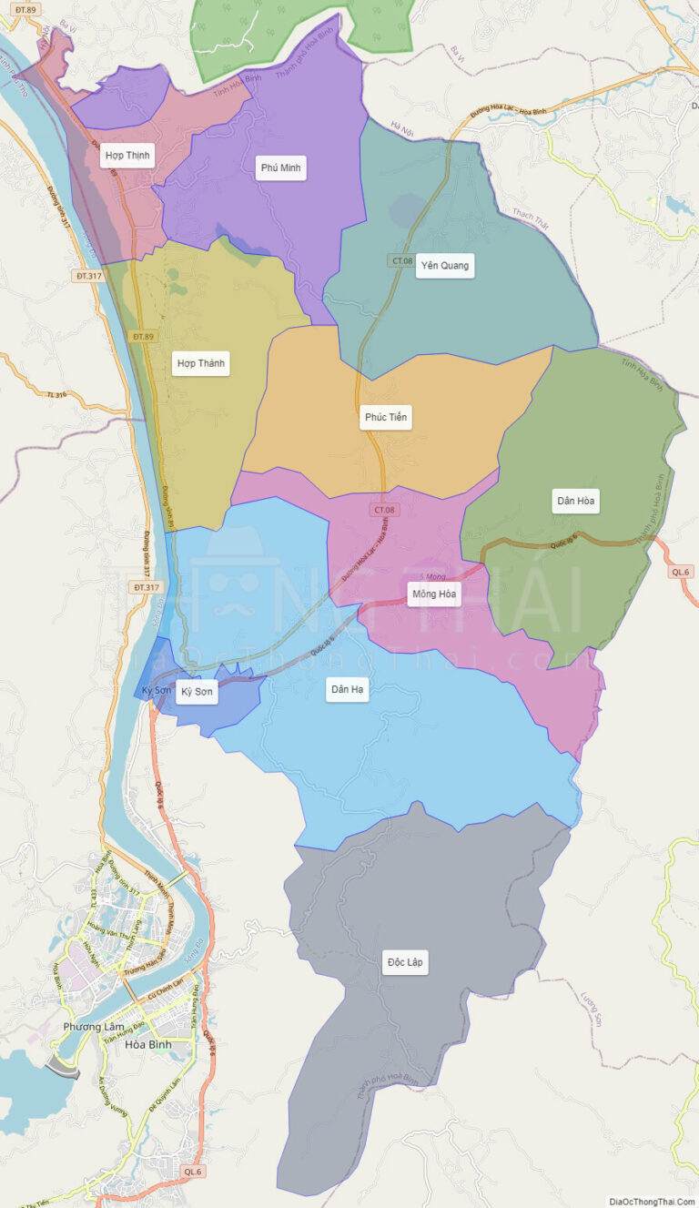 Bản đồ hành chính Huyện Kỳ Sơn