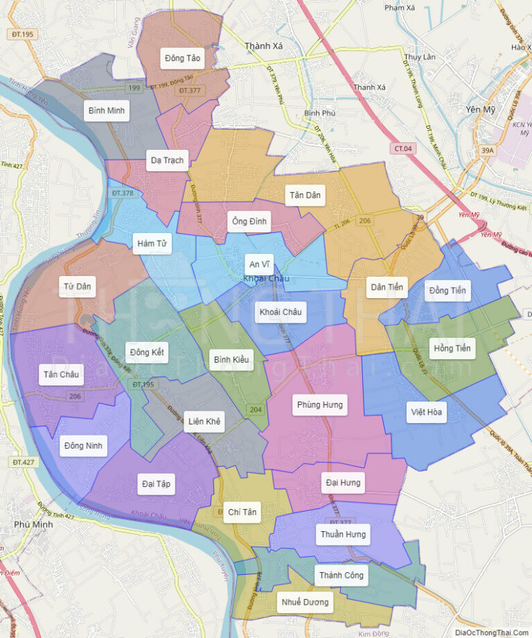 High-resolution political map of Khoai Chau