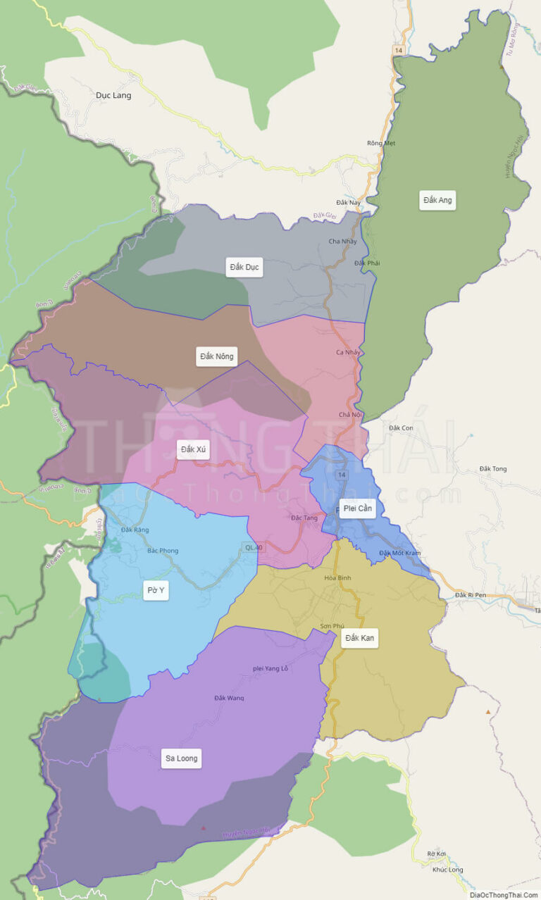 Bản đồ hành chính Huyện Ngọc Hồi