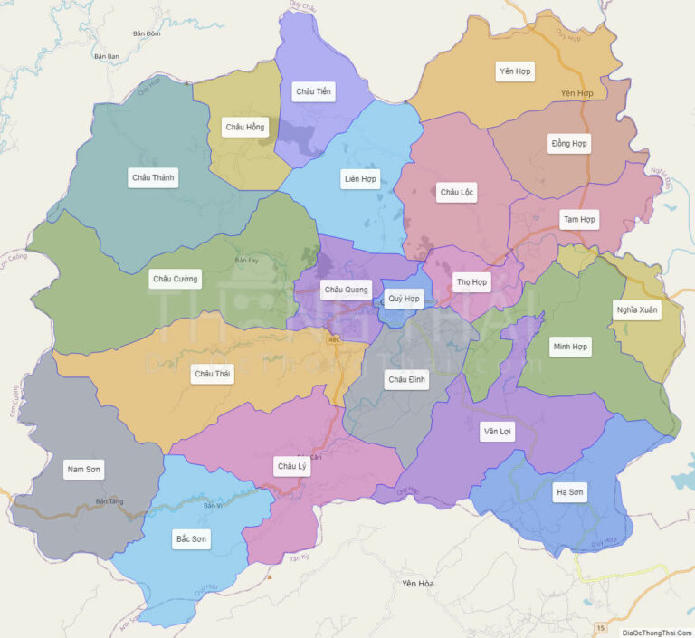 Bản đồ hành chính Huyện Quỳ Hợp