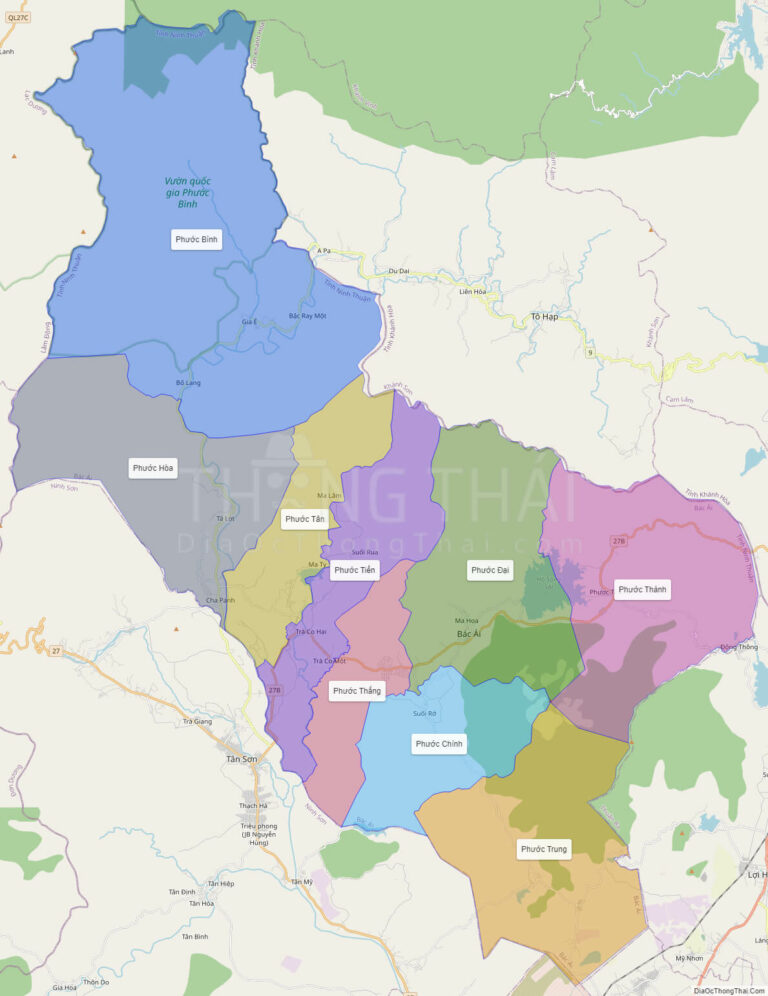 High-resolution political map of Bac Ai
