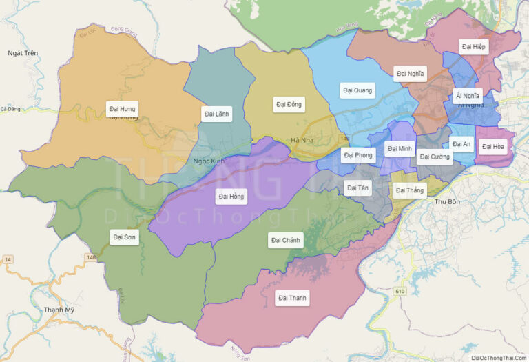 High-resolution political map of Dai Loc