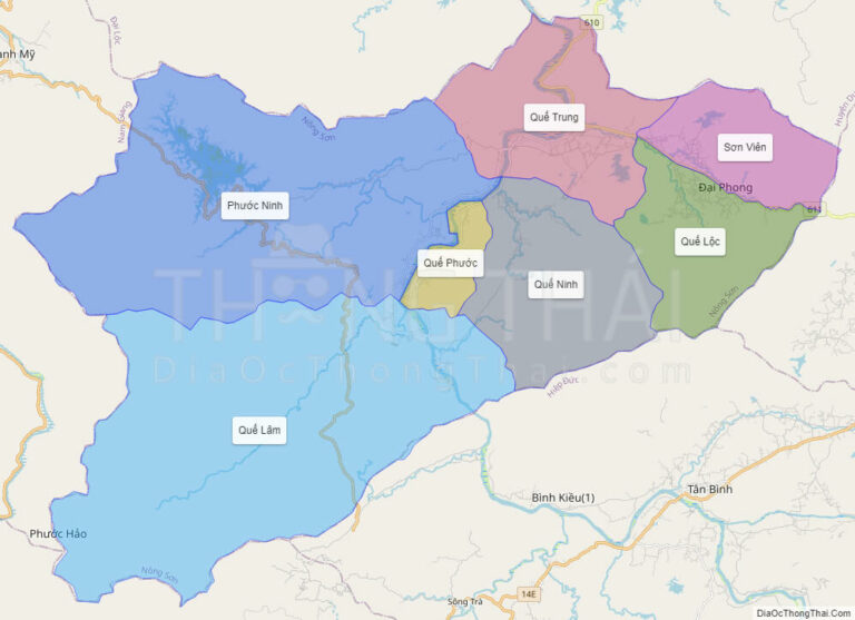 High-resolution political map of Nong Son