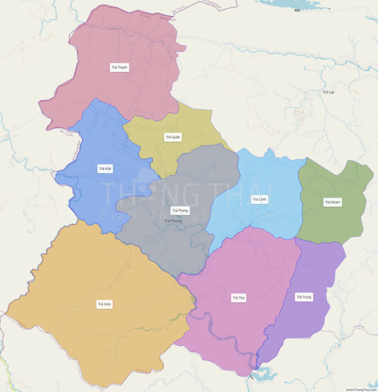 Bản đồ hành chính Huyện Tây Trà
