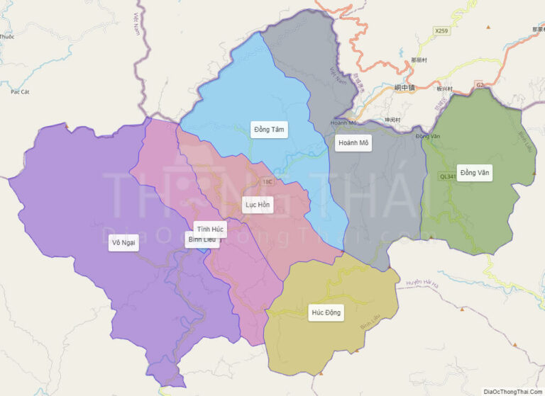 Bản đồ hành chính Huyện Bình Liêu