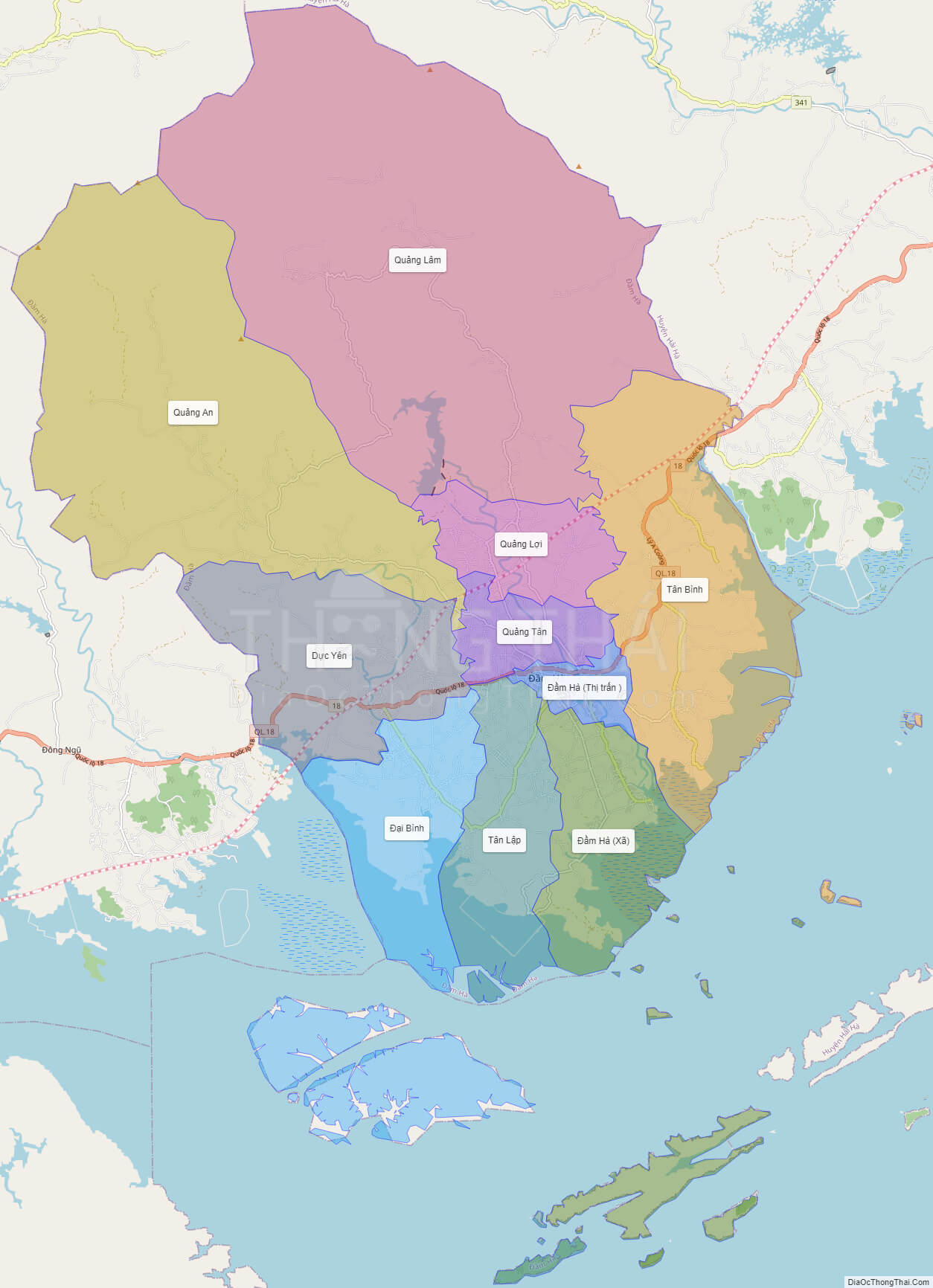 Bản đồ huyện Đầm Hà Quảng Ninh năm 2024 cập nhật những thông tin mới nhất về địa danh, cơ sở hạ tầng và các dự án phát triển của huyện Đầm Hà. Bạn có thể tìm hiểu chi tiết những địa điểm du lịch, di sản văn hóa và nội dung môi trường đang được quan tâm và bảo vệ tại đây.