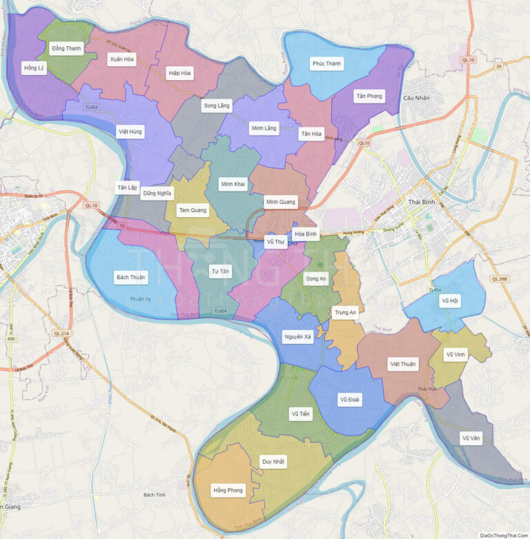 Bản đồ hành chính Huyện Vũ Thư