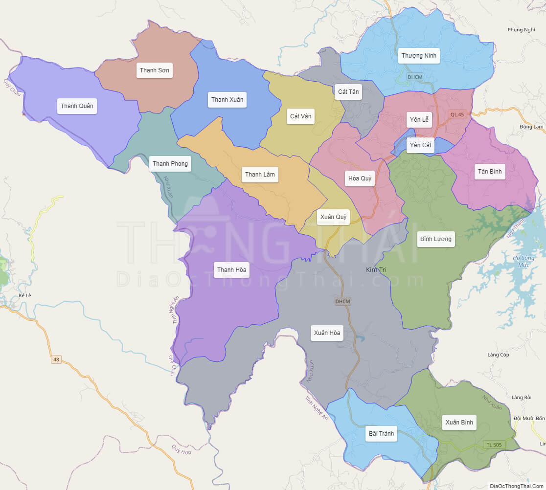 Khám phá khu vực huyện Như Xuân - Thanh Hóa với bản đồ cập nhật đến năm
