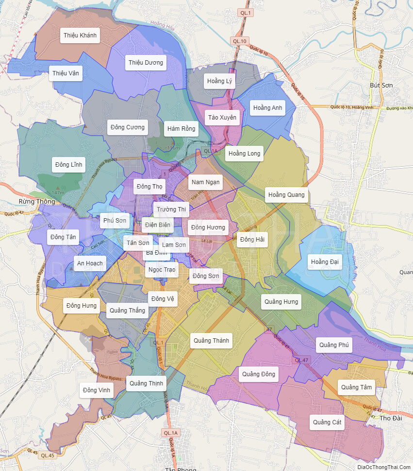 Bộ sưu tập bản đồ hành chính thành phố thanh hóa Thông tin mới nhất năm 2024