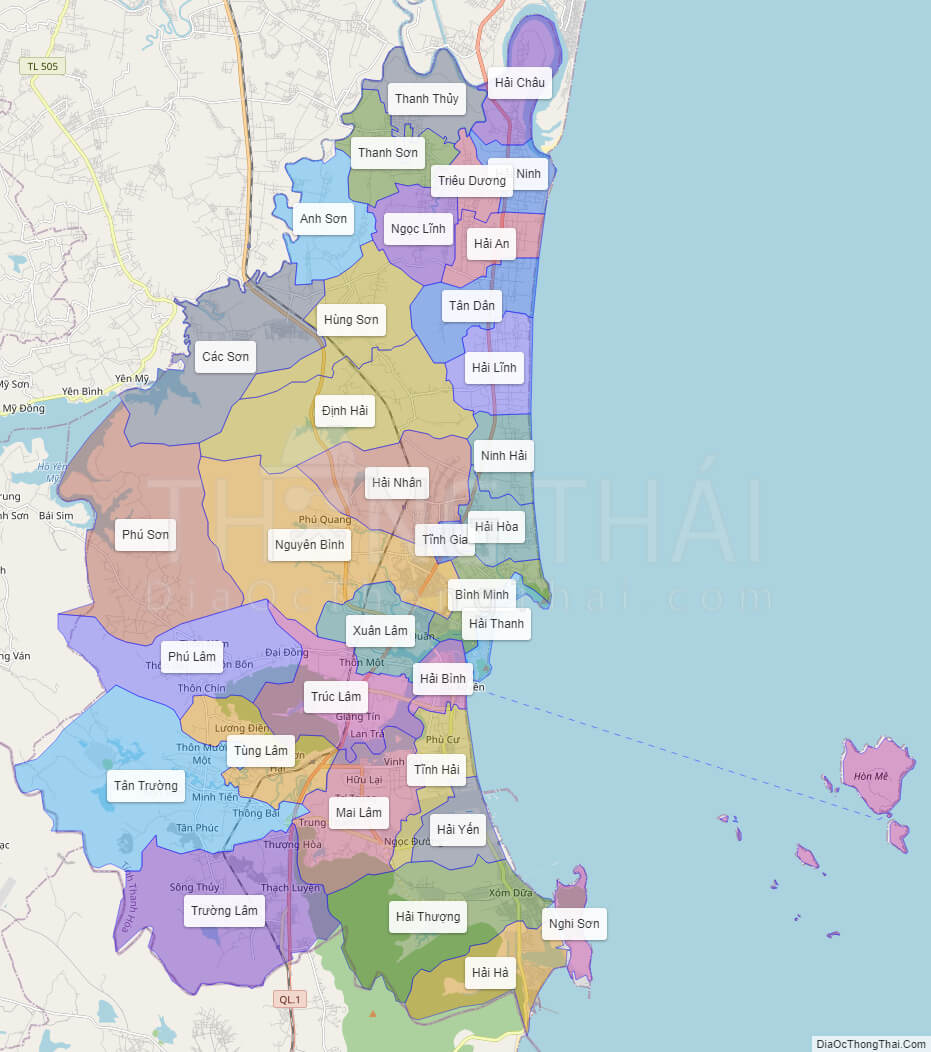 bản đồ huyện tĩnh gia thanh hóa