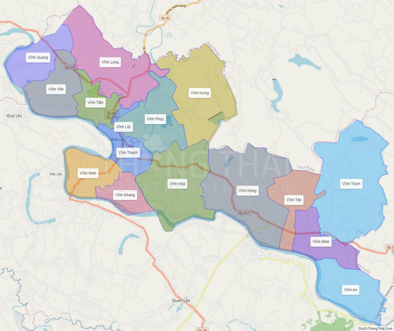 Bản đồ hành chính Huyện Vĩnh Lộc