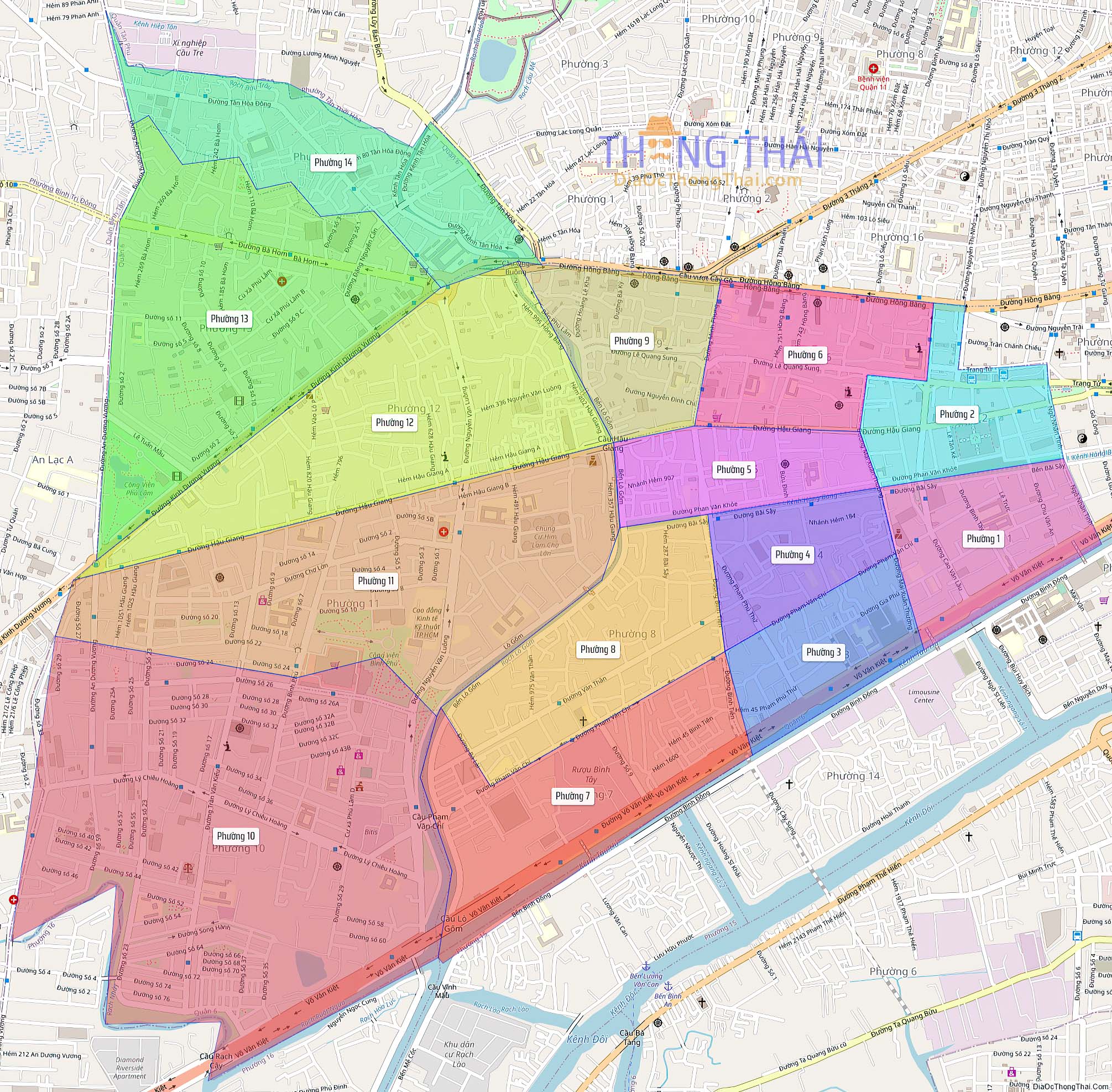 Bản đồ quận 6 (Kích thước lớn).