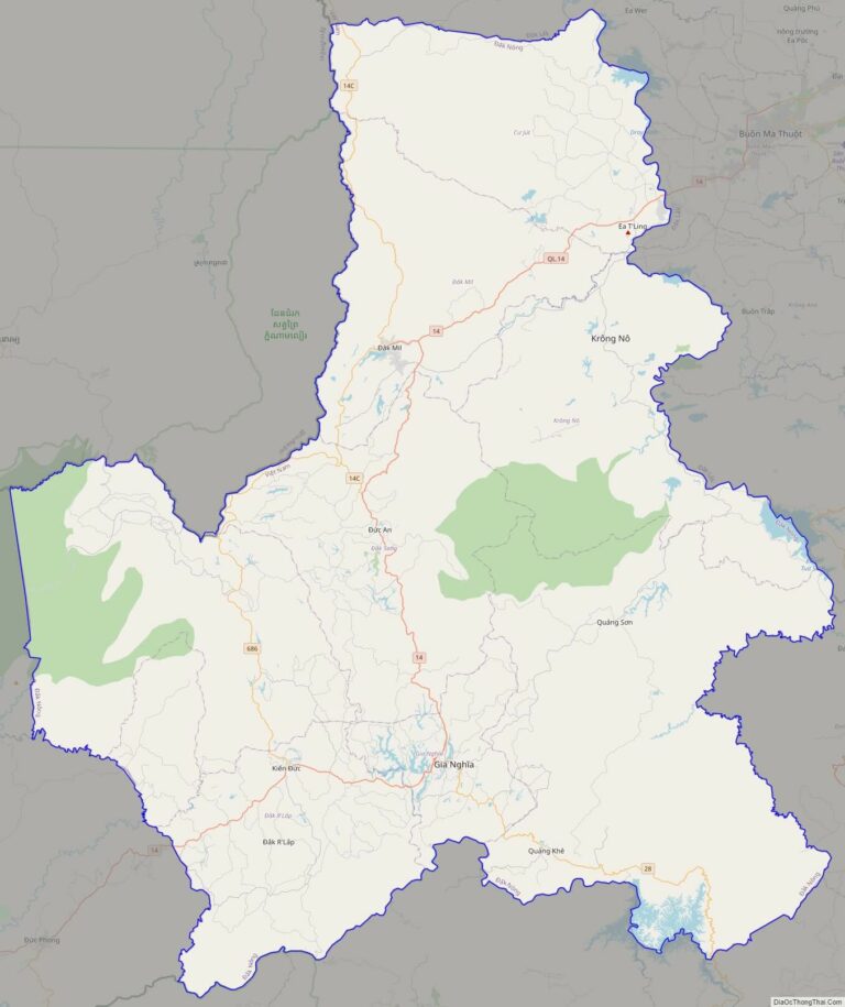 Bản đồ giao thông Đắk Nông